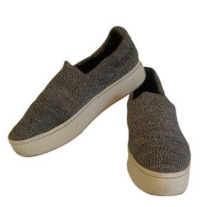 Vince Walsh Platform Gray Slip On Sneakers Size 8